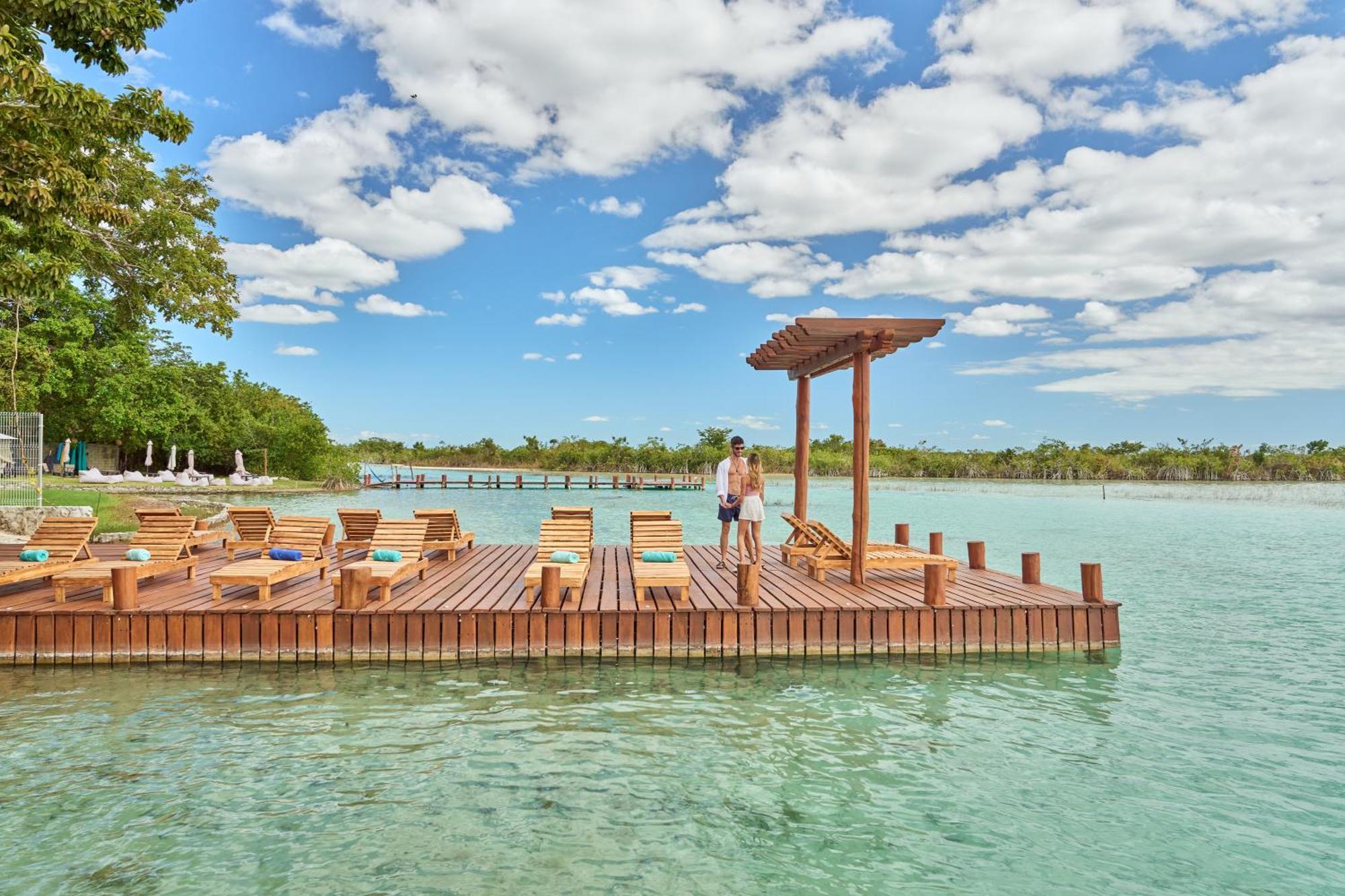 Cristalino Lagoon Front Hotel, Restaurant & Spa Bacalar Exterior photo